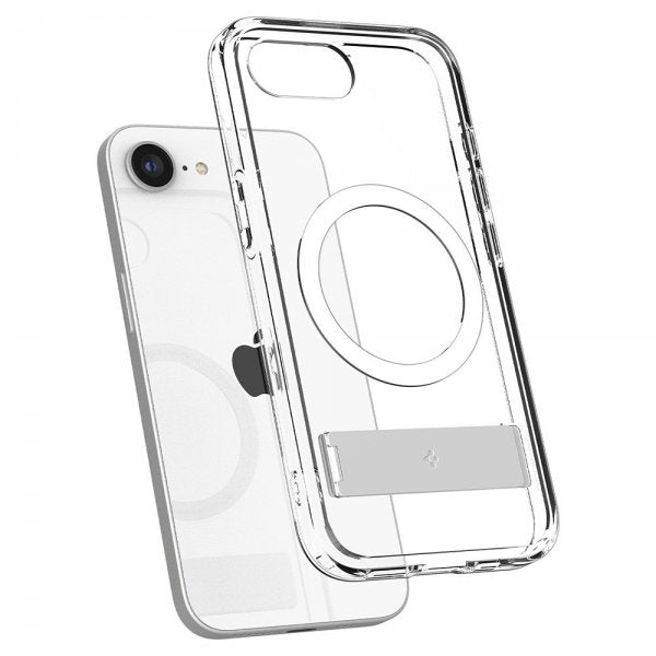 Spigen iPhone 16e/17e Deksel Ultra Hybrid S MagFit Clear White