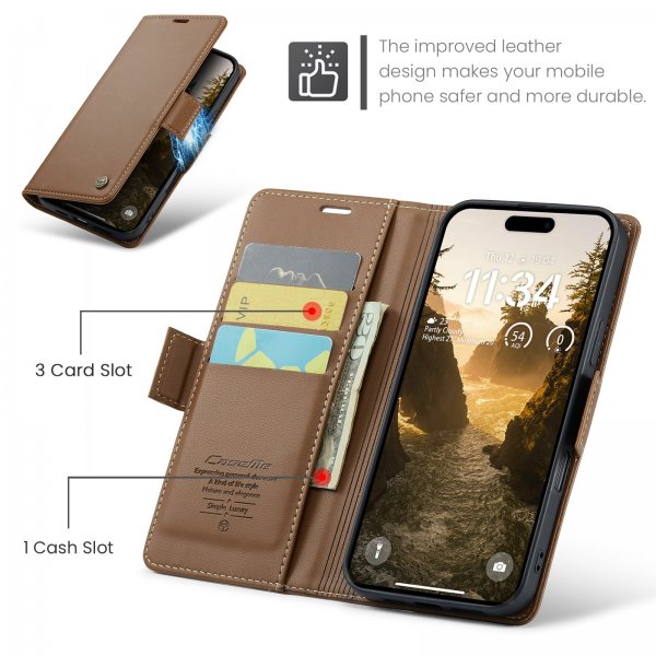 CaseMe iPhone Air Etui 023 Series Brun