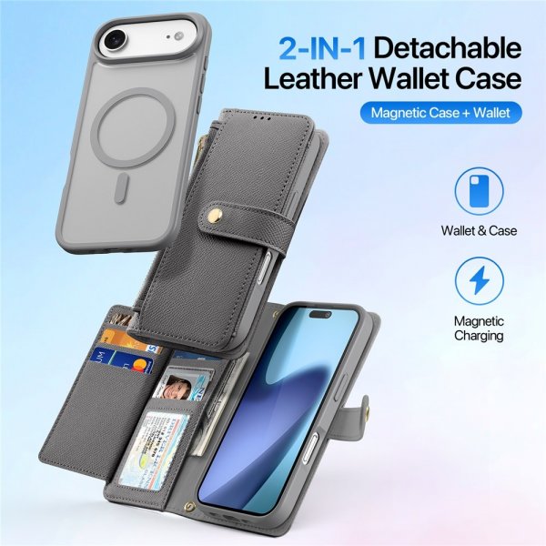 Dux Ducis iPhone Air Etui 2-in-1 Lawa Series MagSafe Grå