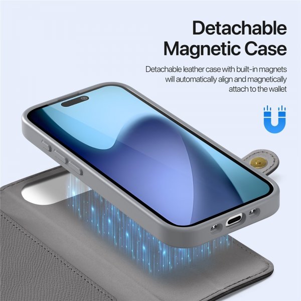 Dux Ducis iPhone Air Etui 2-in-1 Lawa Series MagSafe Grå