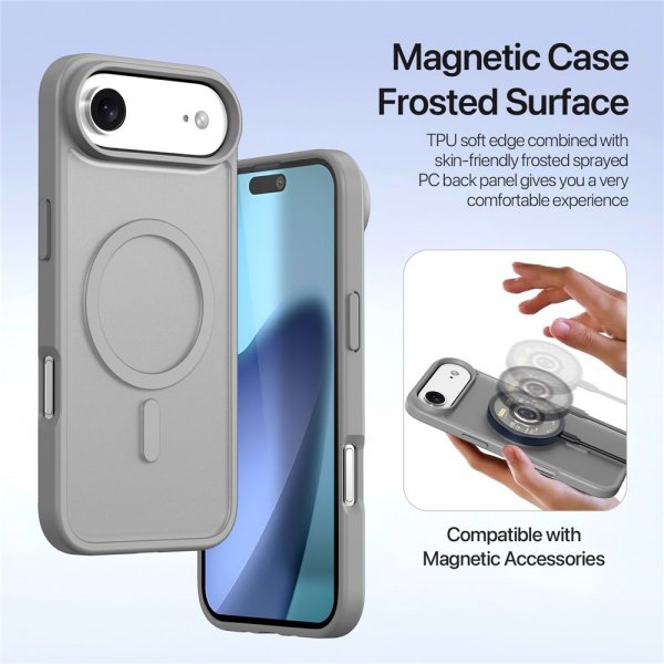 Dux Ducis iPhone Air Etui 2-in-1 Lawa Series MagSafe Grå