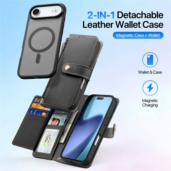 Dux Ducis iPhone Air Etui 2-in-1 Lawa Series MagSafe Svart