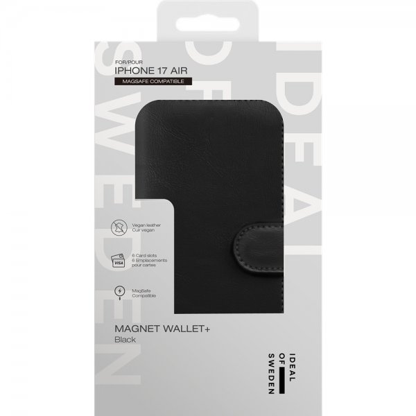 Ideal of Sweden iPhone Air Etui Magnet Wallet+ MagSafe Svart