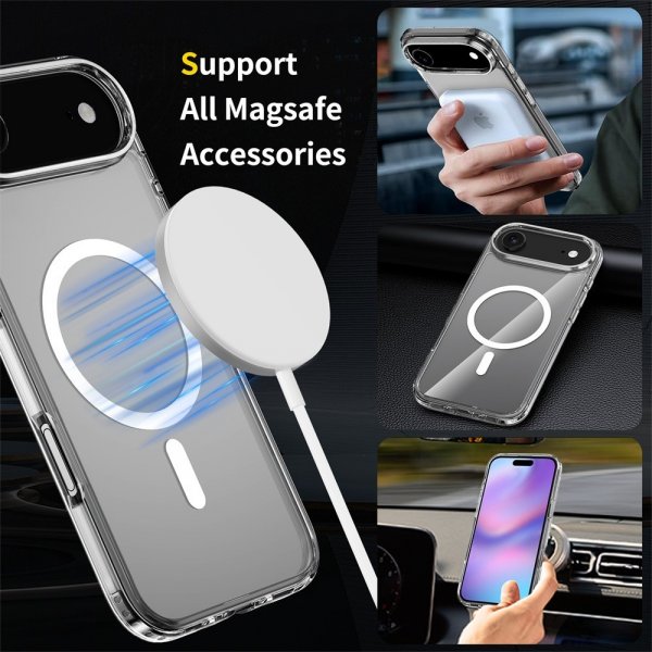 Nordic Covers iPhone Air Deksel Feather Series MagSafe Transparent
