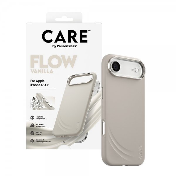 CARE by PanzerGlass iPhone Air Deksel Flow MagSafe Vanilla