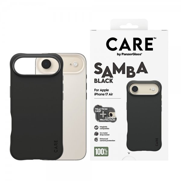 CARE by PanzerGlass iPhone Air Deksel Samba MagSafe Svart