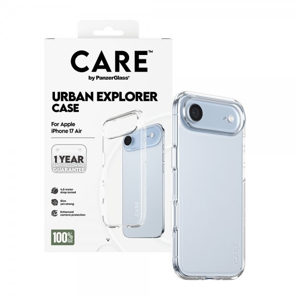 CARE by PanzerGlass iPhone Air Deksel Urban Explorer Transparent