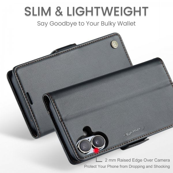 CaseMe iPhone 17 Etui 023 Series Svart