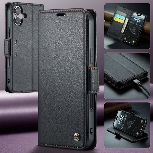 CaseMe iPhone 17 Etui 023 Series Svart