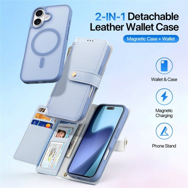 Dux Ducis iPhone 17 Etui 2-in-1 Lawa Series MagSafe Blå
