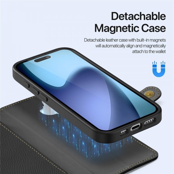 Dux Ducis iPhone 17 Etui 2-in-1 Lawa Series MagSafe Svart