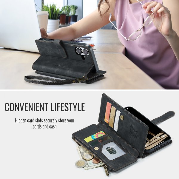 CaseMe iPhone 17 Etui C30 Series Svart