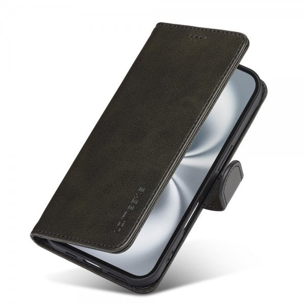 Lc.Imeeke iPhone 17 Etui med Kortlomme stativfunksjon Svart
