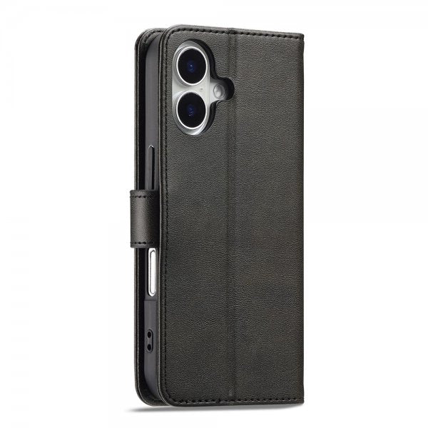 Lc.Imeeke iPhone 17 Etui med Kortlomme stativfunksjon Svart