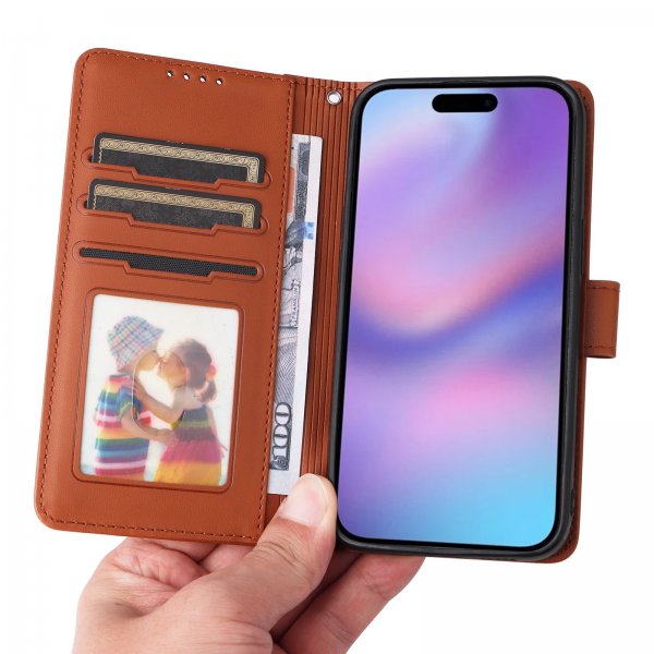 Betopnice iPhone 17 Etui Avtagbart Deksel 005 Brun