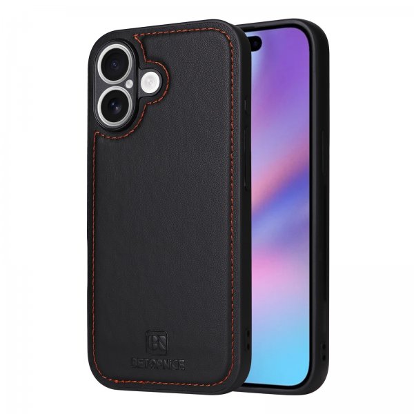 Betopnice iPhone 17 Etui Avtagbart Deksel 005 Svart