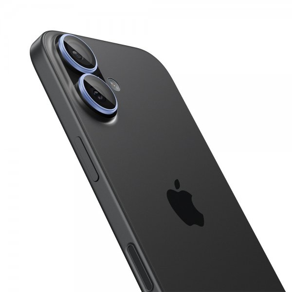 Spigen iPhone 17 Kamerabeskytter GLAS.tR EZ Fit Optik Pro 2-pakning Blå