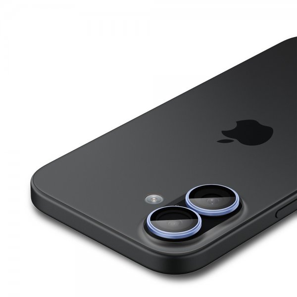 Spigen iPhone 17 Kamerabeskytter GLAS.tR EZ Fit Optik Pro 2-pakning Blå