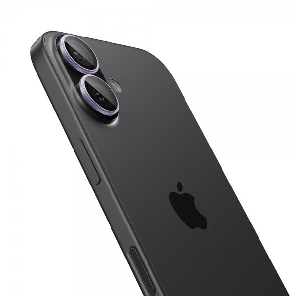 Spigen iPhone 17 Kamerabeskytter GLAS.tR EZ Fit Optik Pro 2-pakning Lilla