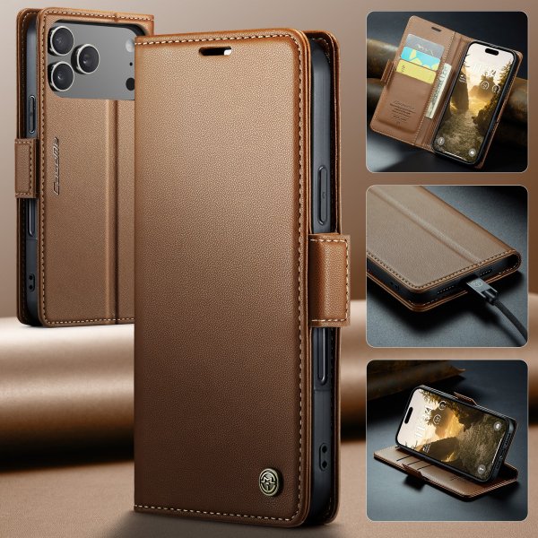 CaseMe iPhone 17 Pro Etui 023 Series Brun
