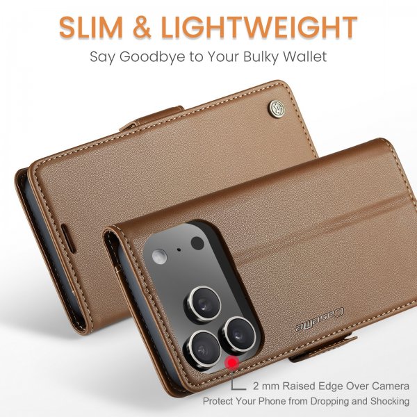 CaseMe iPhone 17 Pro Etui 023 Series Brun