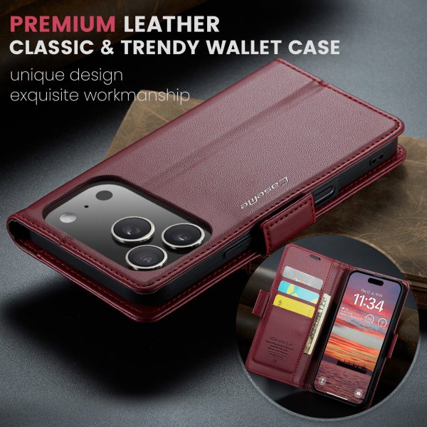 CaseMe iPhone 17 Pro Etui 023 Series Rød