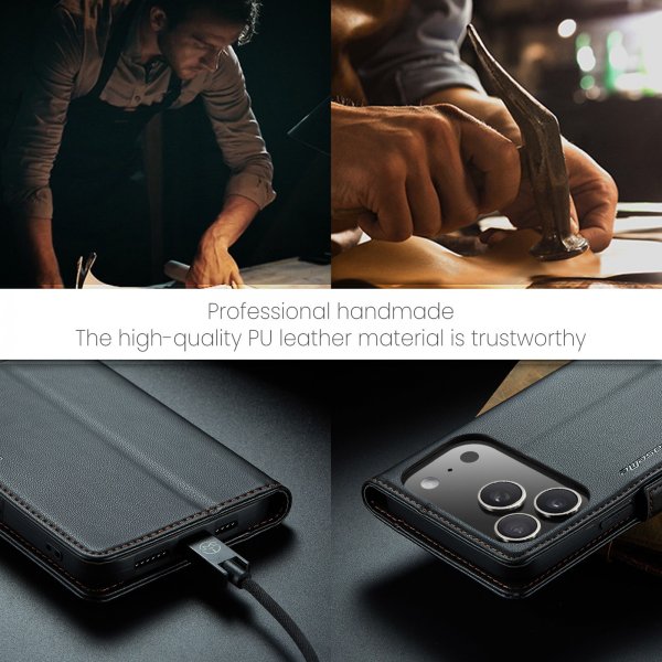 CaseMe iPhone 17 Pro Etui 023 Series Svart