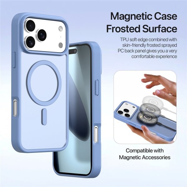 Dux Ducis iPhone 17 Pro Etui 2-in-1 Lawa Series MagSafe Blå