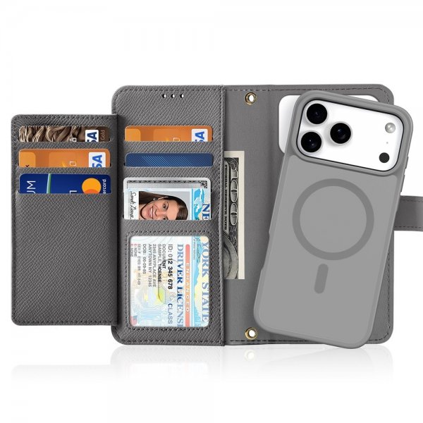 Dux Ducis iPhone 17 Pro Etui 2-in-1 Lawa Series MagSafe Grå