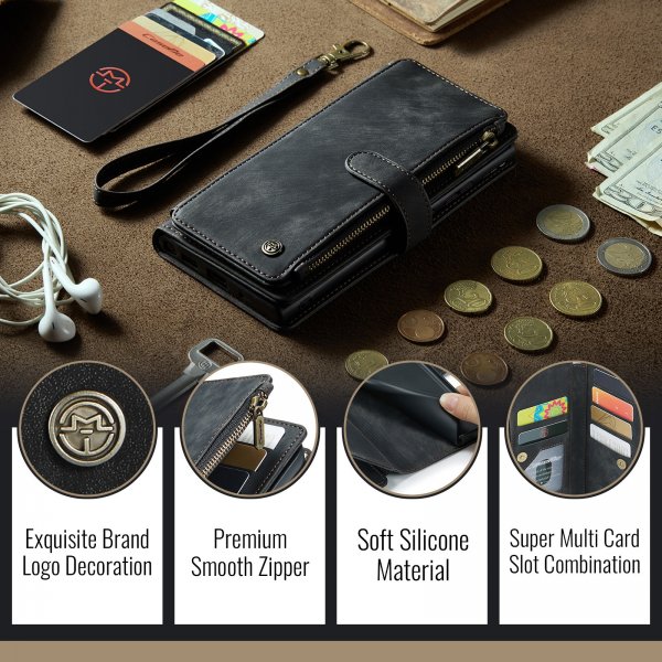 CaseMe iPhone 17 Pro Etui C30 Series Svart