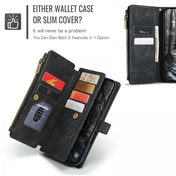 CaseMe iPhone 17 Pro Etui C30 Series Svart