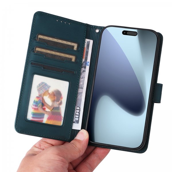 Betopnice iPhone 17 Pro Etui Avtagbart Deksel 005 Grønn