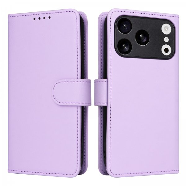 Betopnice iPhone 17 Pro Etui Avtagbart Deksel 005 Lilla