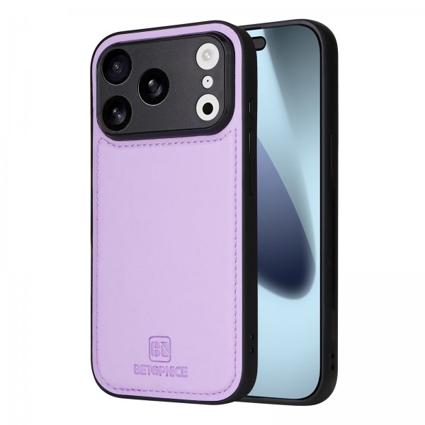 Betopnice iPhone 17 Pro Etui Avtagbart Deksel 005 Lilla