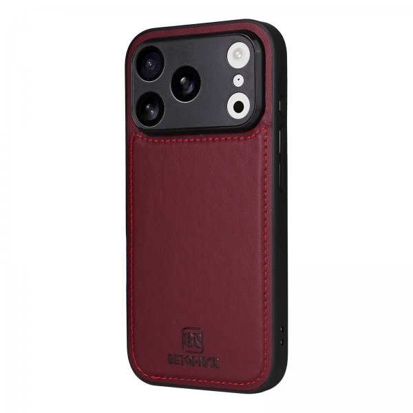 Betopnice iPhone 17 Pro Etui Avtagbart Deksel 005 Rød