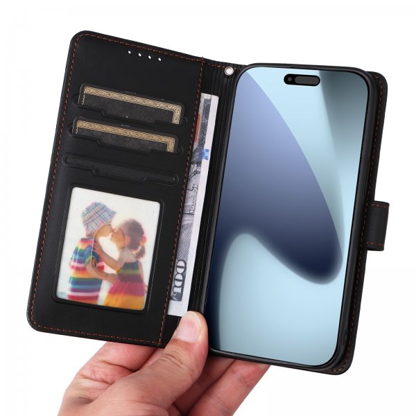Betopnice iPhone 17 Pro Etui Avtagbart Deksel 005 Svart