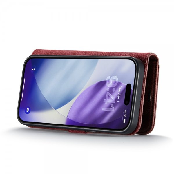Dg.Ming iPhone 17 Pro Etui Avtagbart Deksel Rød