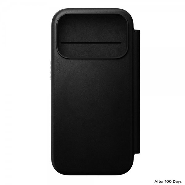 Nomad iPhone 17 Pro Etui Modern Leather Folio Svart