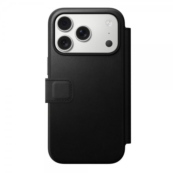 Nomad iPhone 17 Pro Etui Modern Leather Folio Svart