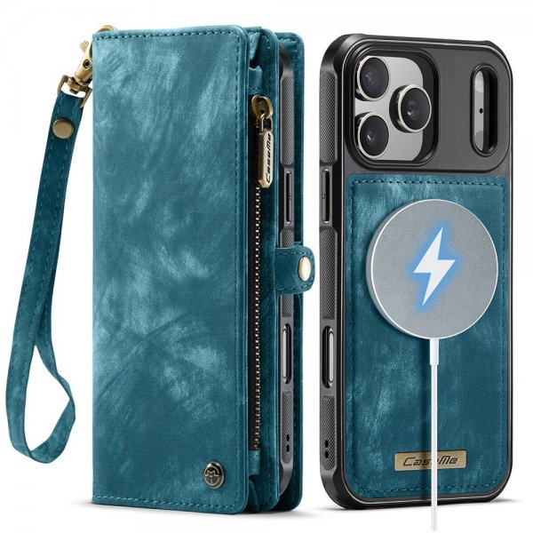 CaseMe iPhone 17 Pro Max Etui 008 Series Avtakbart Deksel Blå