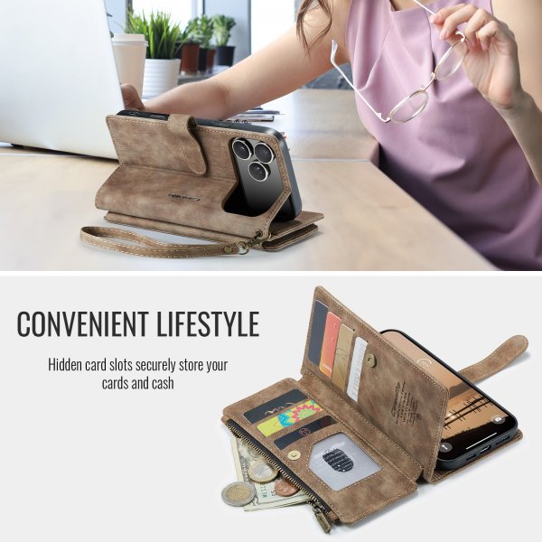 CaseMe iPhone 17 Pro Max Etui C30 Series Brun