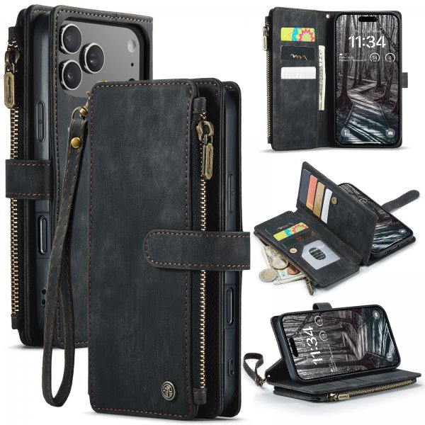 CaseMe iPhone 17 Pro Max Etui C30 Series Svart