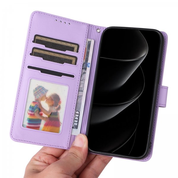 Betopnice iPhone 17 Pro Max Etui Avtagbart Deksel 005 Lilla