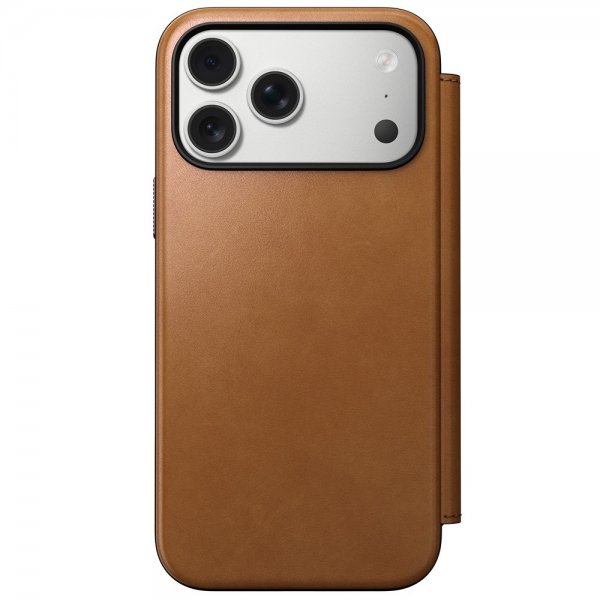Nomad iPhone 17 Pro Max Etui Modern Leather Folio English Tan