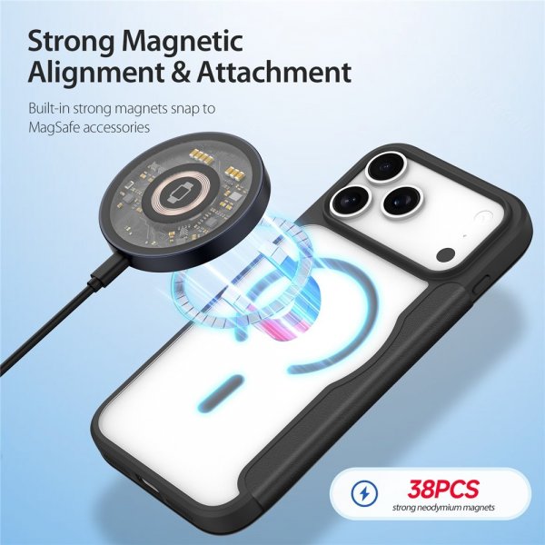 Dux Ducis iPhone 17 Pro Max Etui Skin X Pro Series MagSafe Svart