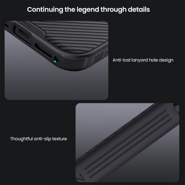 Nillkin iPhone 17 Pro Max Deksel CamShield Pro MagSafe Svart