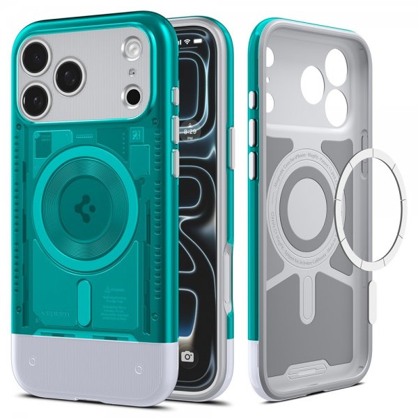 Spigen iPhone 17 Pro Max Deksel Classic C1 MagFit Bondi Blue