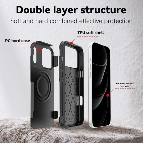 4smarts iPhone 17 Pro Max Deksel Defend Case Ultimag Svart