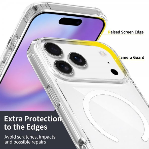 Nordic Covers iPhone 17 Pro Max Deksel Feather Series MagSafe Transparent
