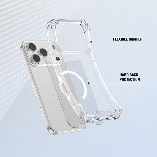 4smarts iPhone 17 Pro Max Deksel Ibiza MagSafe Transparent